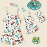 Tenue mère fille dinosaure